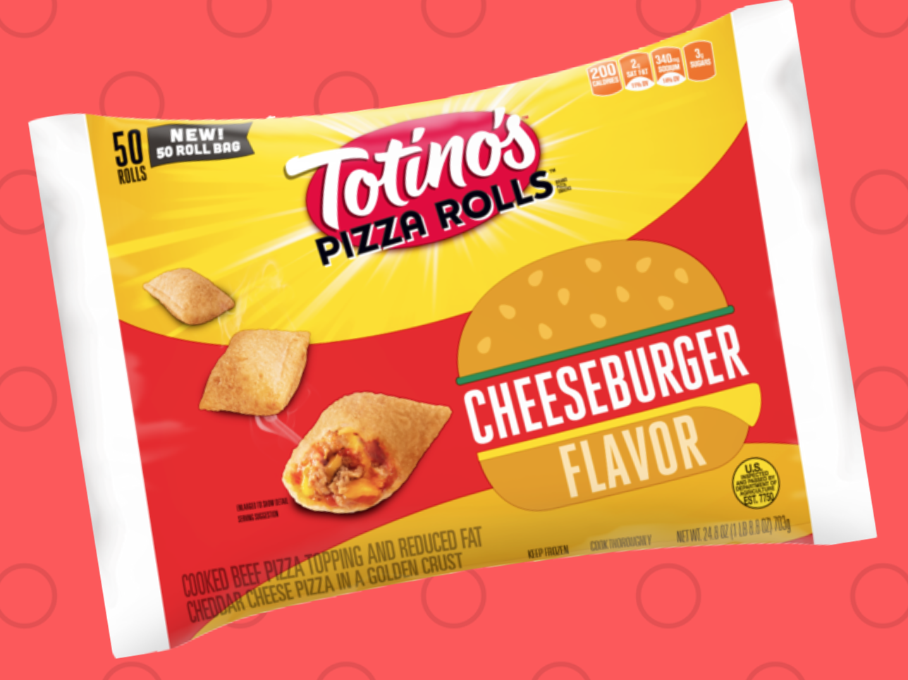 Psa Totino S Has New Cheeseburger Pizza Rolls Myrecipes