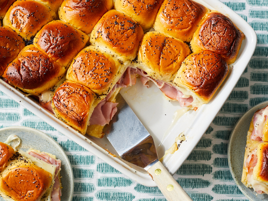 super bowl ham and cheese sliders