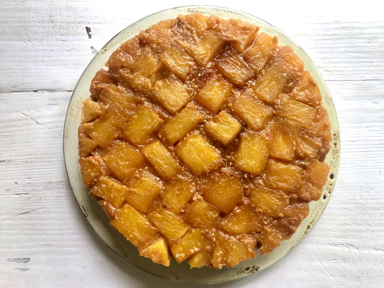 Fresh Pineapple Upside-Down Cake - Simply So Good