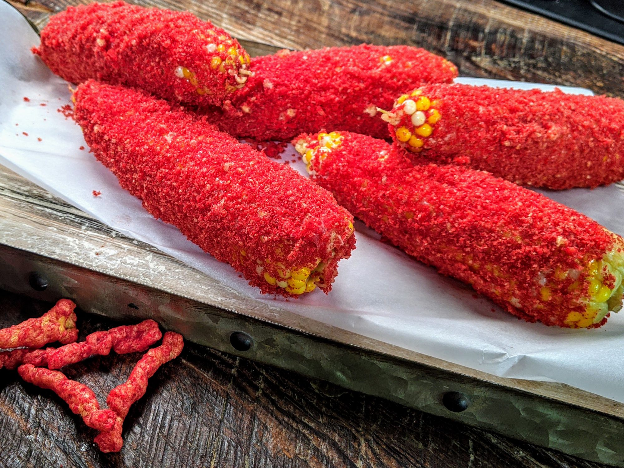 Flamin' Hot Corn On The Cob Recipe | MyRecipes