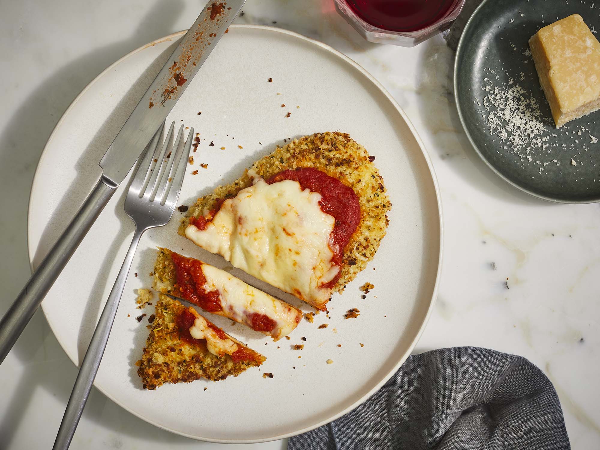 Air Fryer Chicken Parmesan (Ready in 20 Minutes!) - Nourish Plate