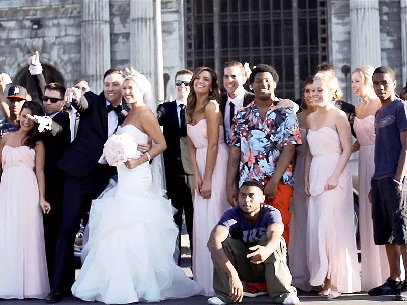 Couple Behind #westillcoming Wedding Photo Share the Real Rap Video Story |  PEOPLE.com