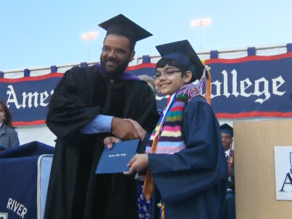 Tanishq Abraham Graduates from American River College at Age 11 | PEOPLE.com