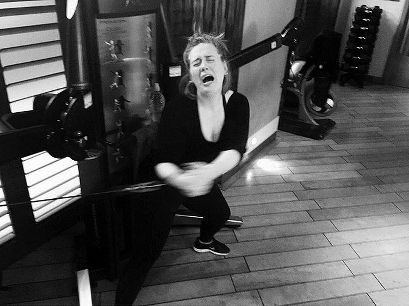 Adele Struggles During Gym Workout for Upcoming Tour | PEOPLE.com