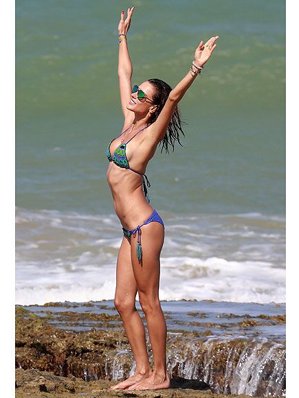 Bikini on a leaked alessandra new ambrosio beach in Alessandra Ambrosio