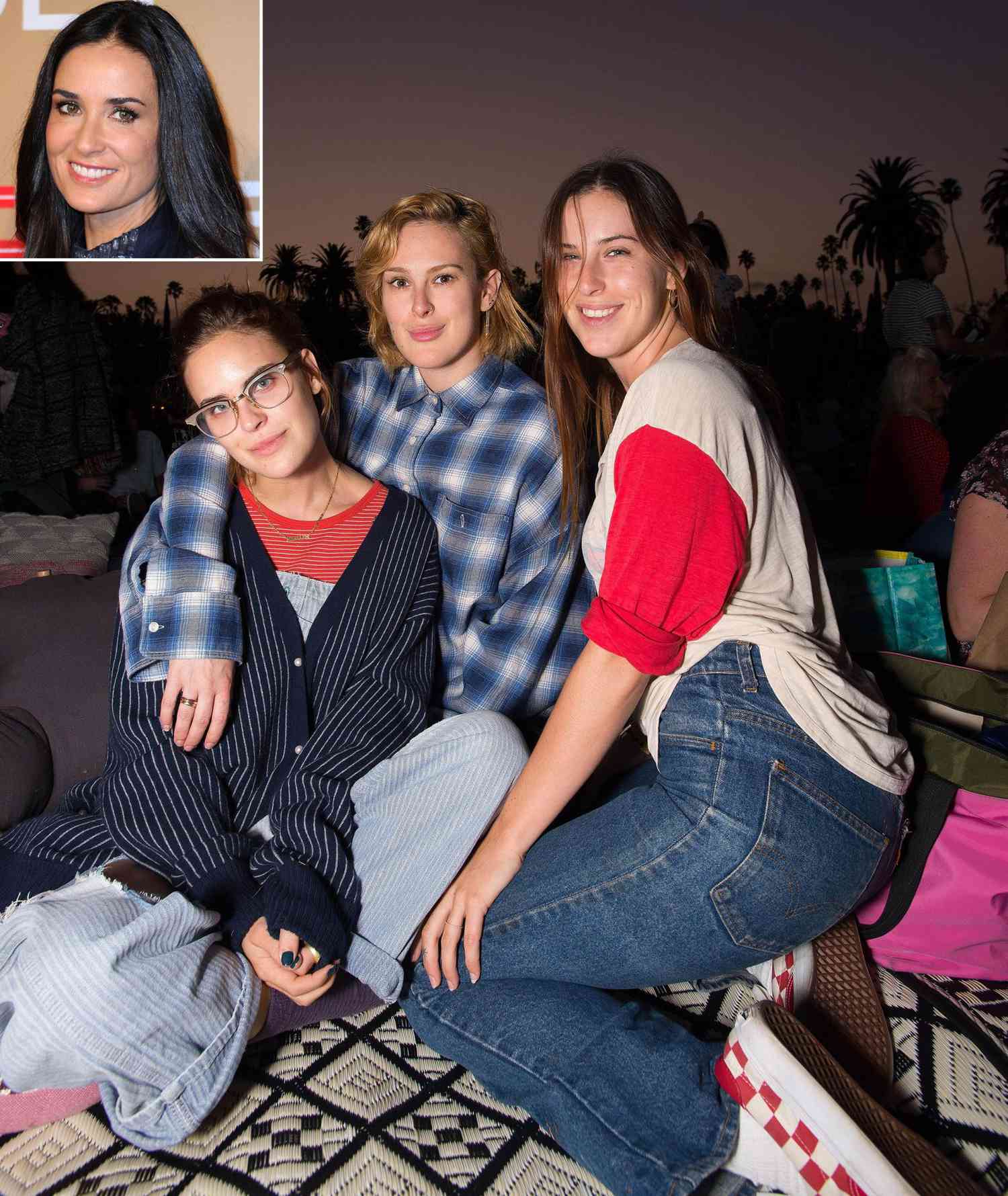 Demi Moore Takes Her 3 Daughters To A Screening Of Now And Then People Com
