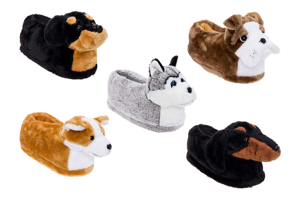 dog shaped slippers