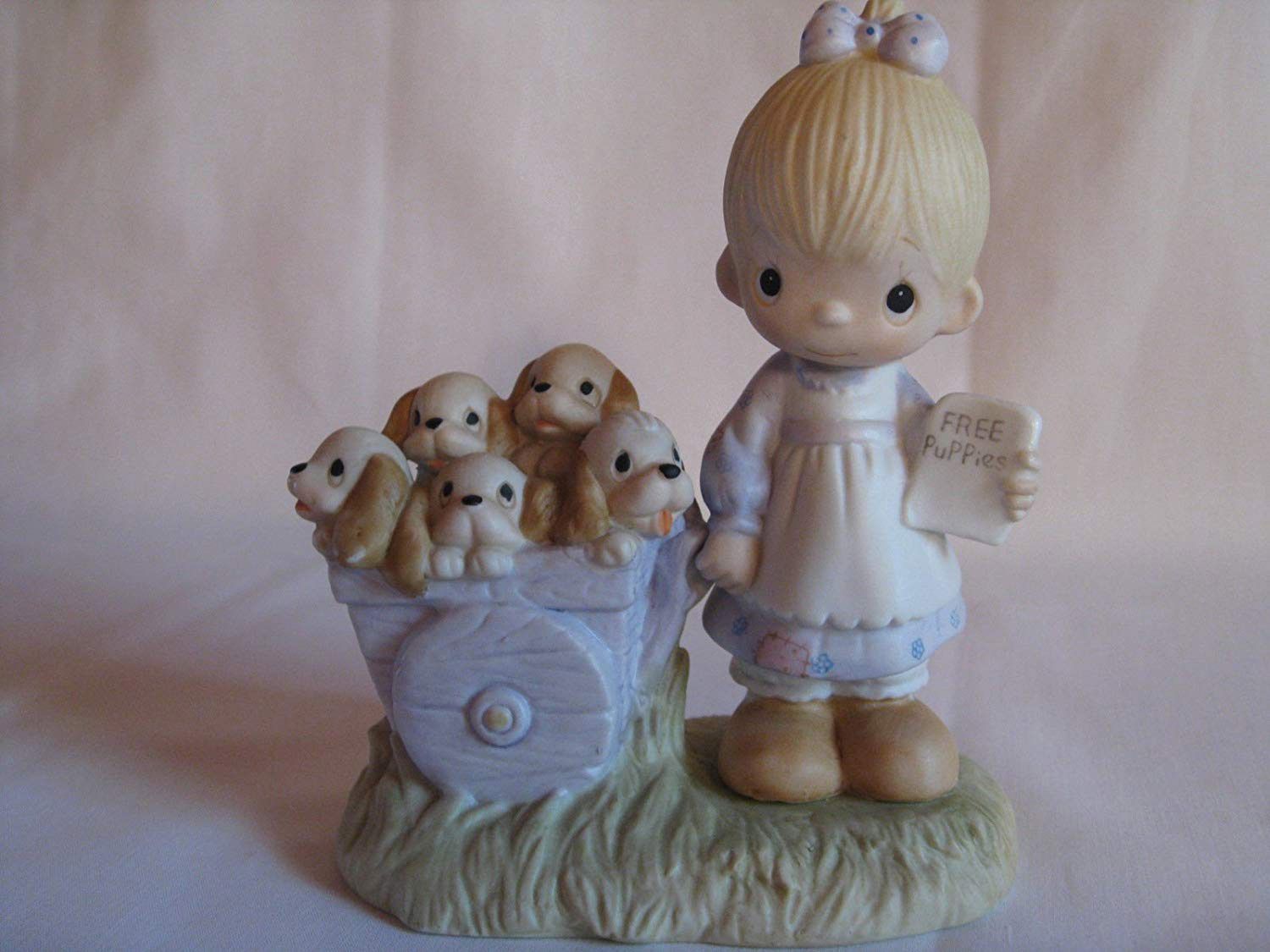 Vintage 80s 1983 Enesco Precious Moments You Have Touched So Many Hearts Porcelain Collectible Figurine with Original Box Paperwork