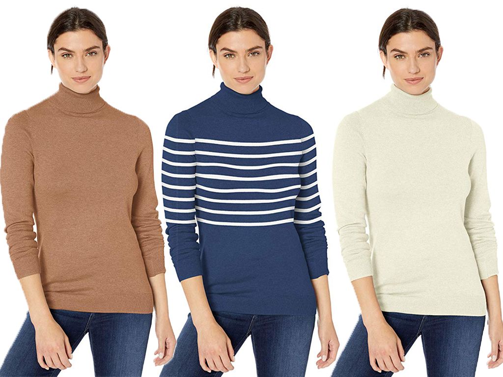 Essentials Damen Lightweight Turtleneck Sweater 