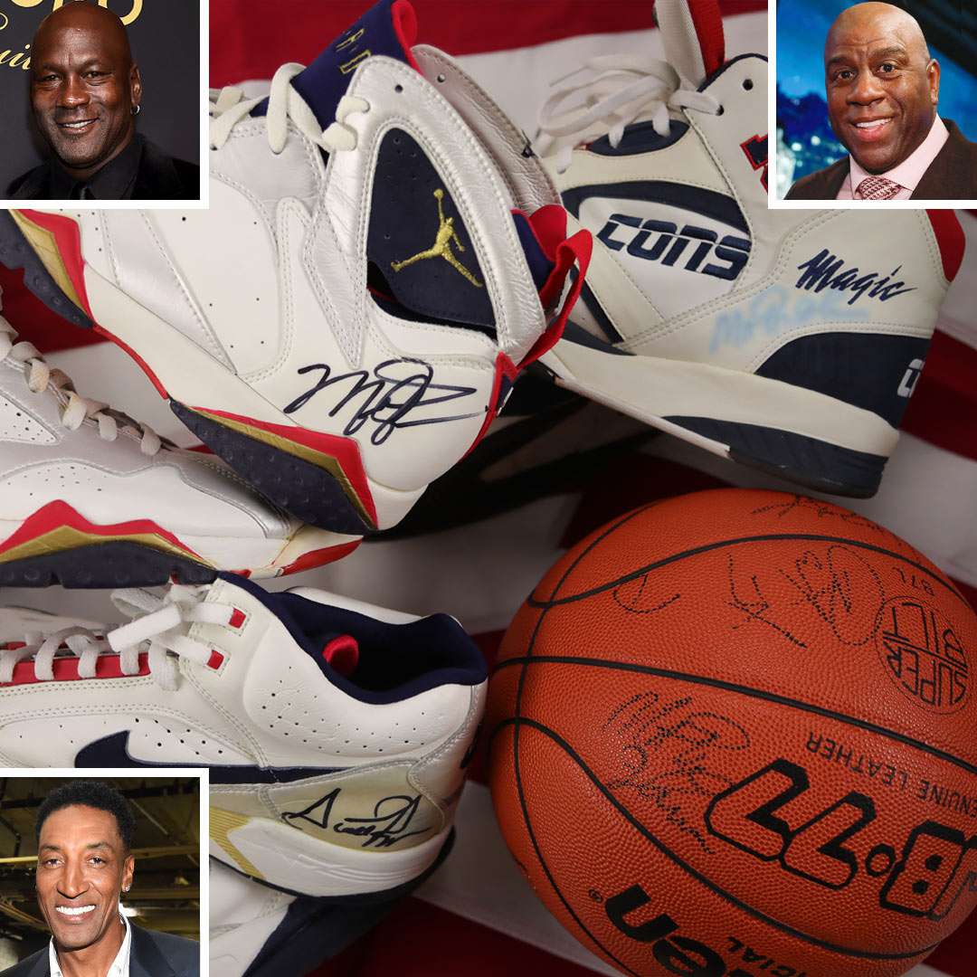 Dream Team Shoes Signed by Michael 