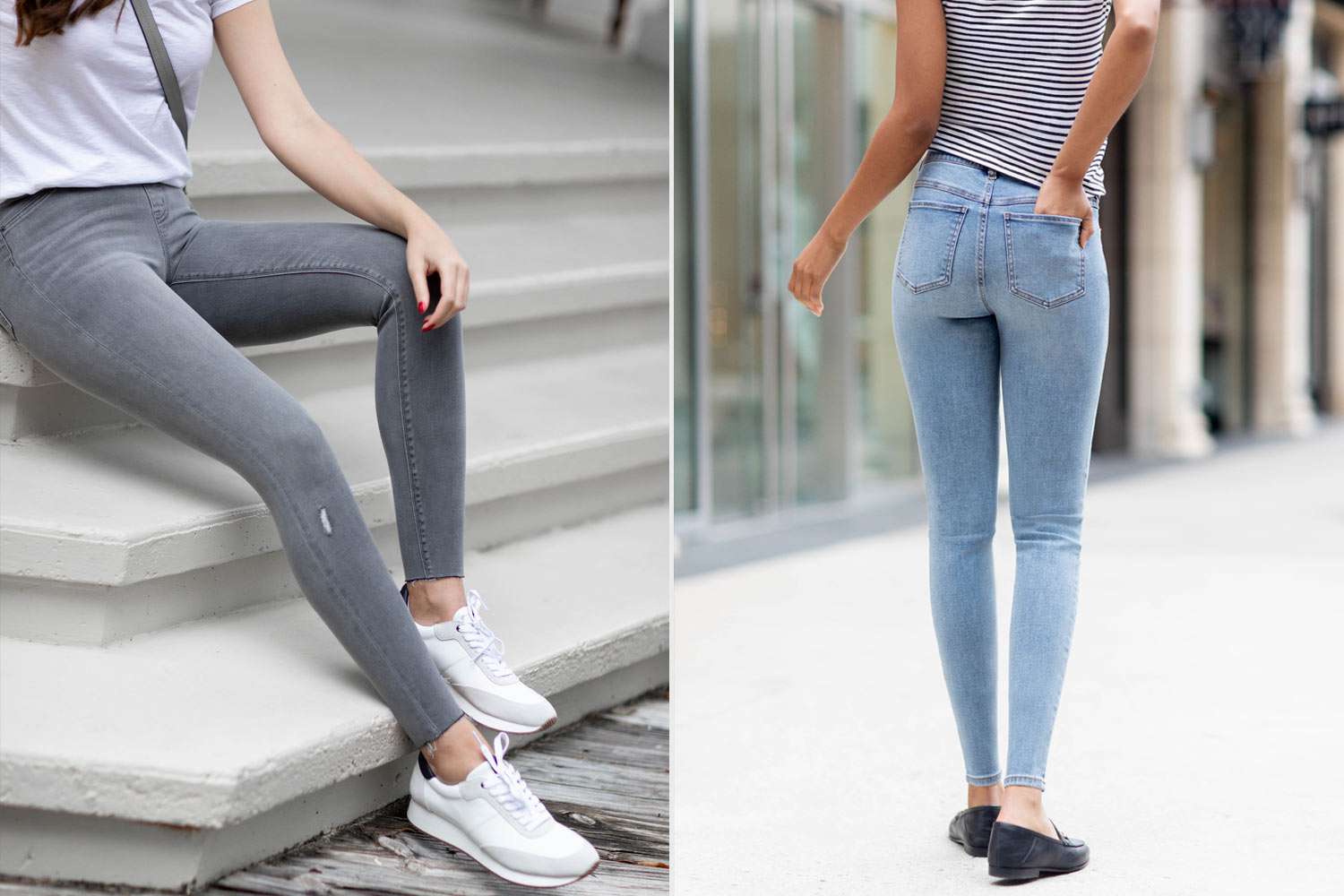 spanx under jeans before and after