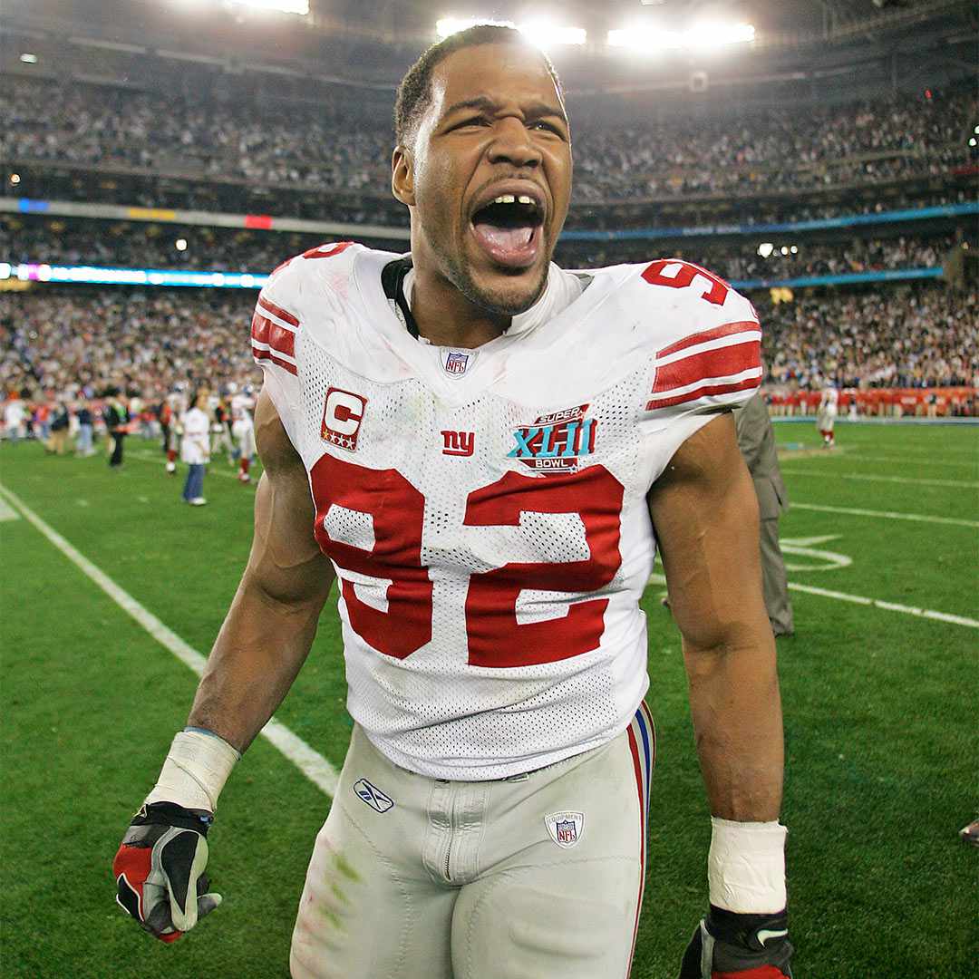 Michael Strahan Says 2008 Super Bowl Jerseys Up For Auction Is ...