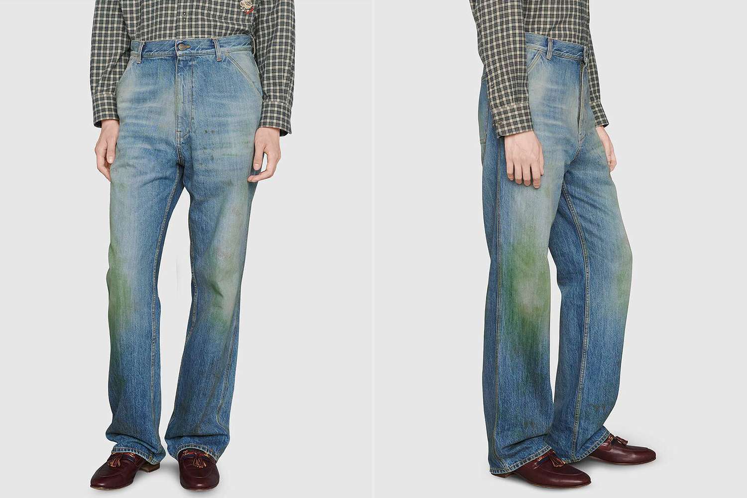 Gucci Debuts 1 200 Jeans Designed With Grass Stains Around The Knees People Com