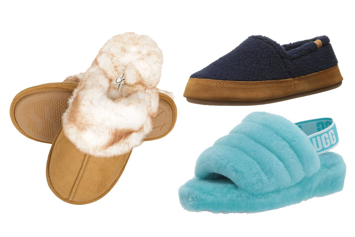 Women Comfy Slippers Open Toe Leopard Print Flats Winter Shoes Fluffy Indoor US