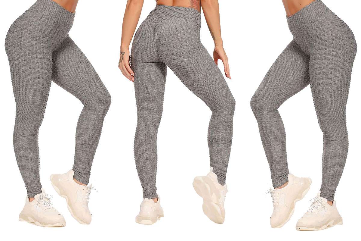SGASY 2 Pack TIK Tok High Waist Leggings with Pockets Women Butt Lifting Tummy Control Yoga Pants Anti-Cellulite Leggings 