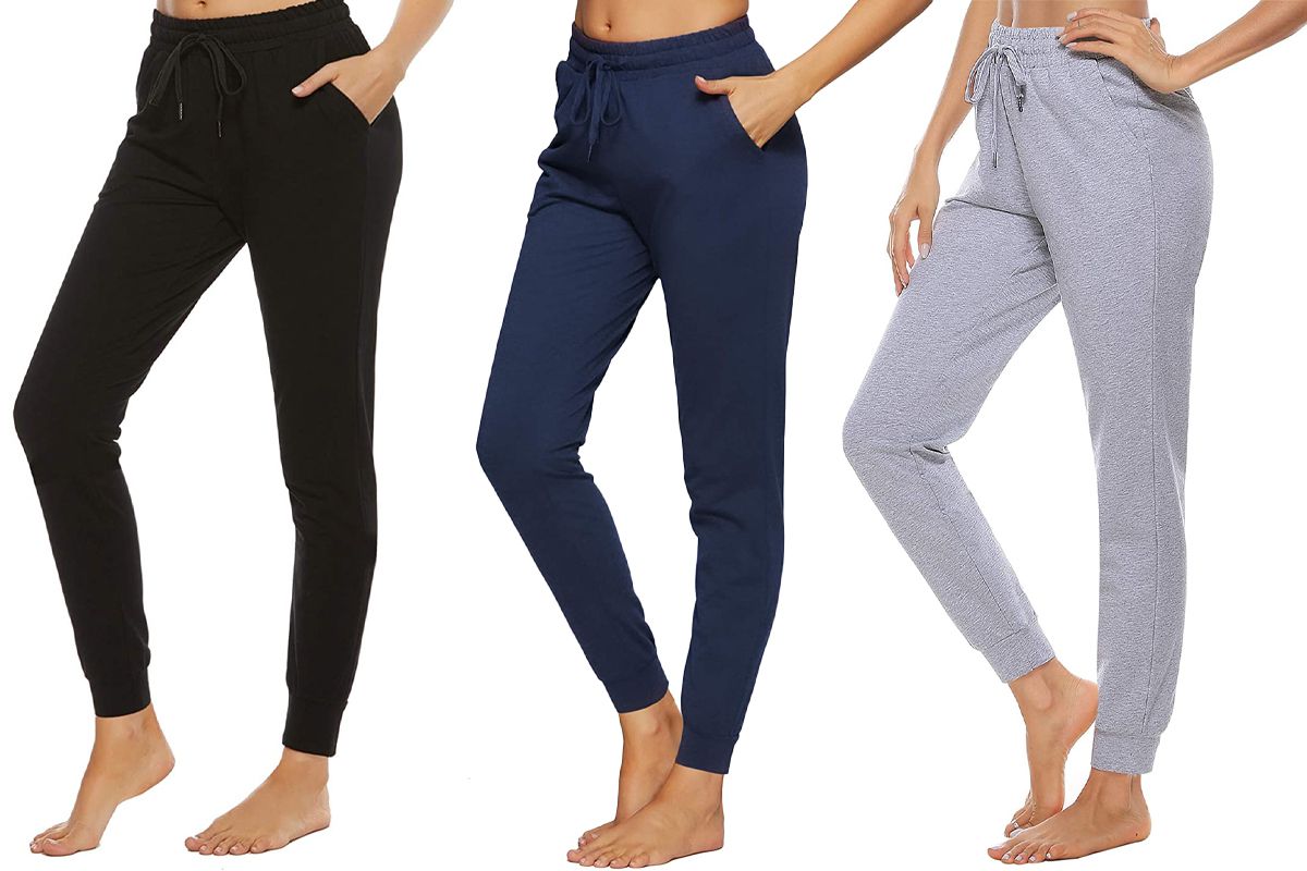 MIROL Drawstring Joggers Sweatpants for Women Elastic Waist Loose Fit Athletic Workout Track Pants with Pockets Lounge Wear 