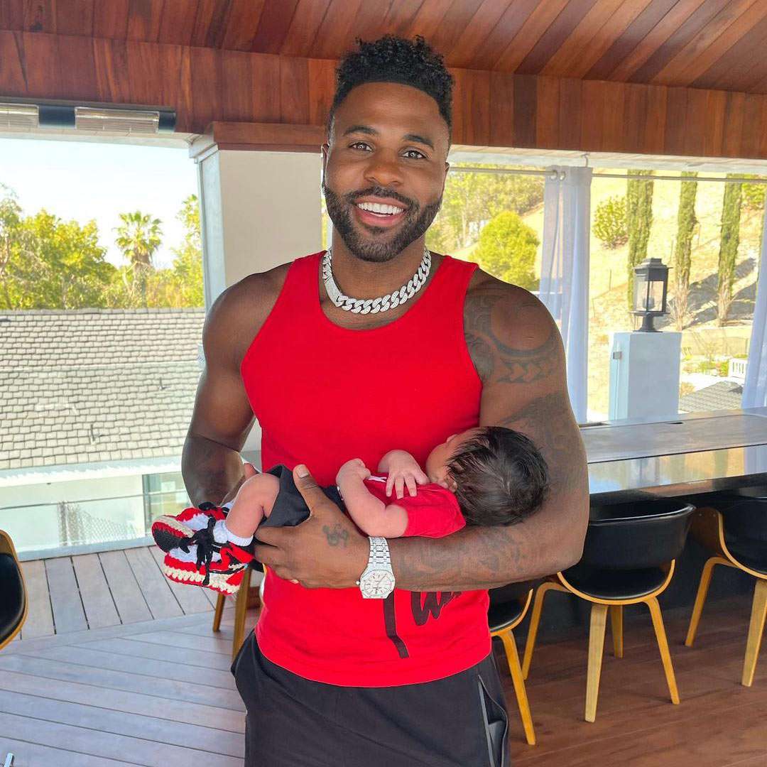Jason Derulo Matches Outfits with Baby Boy Jason King | PEOPLE.com