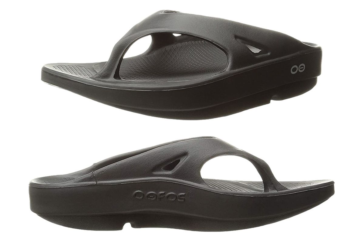 OOFOS Original SPORT Sandal BLACK 1000  UNISEX COMFORT 