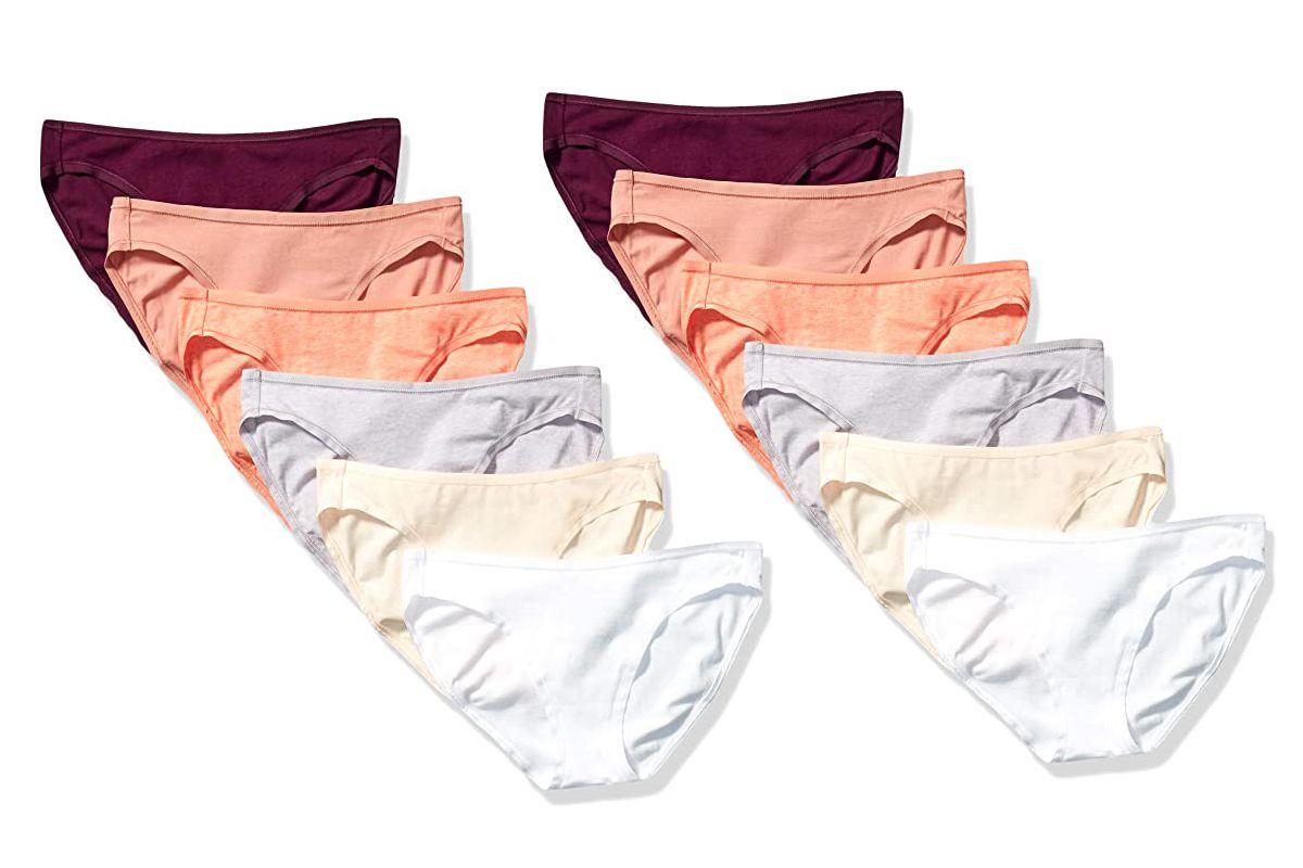 Essentials Womens Cotton Stretch Bikini Panty