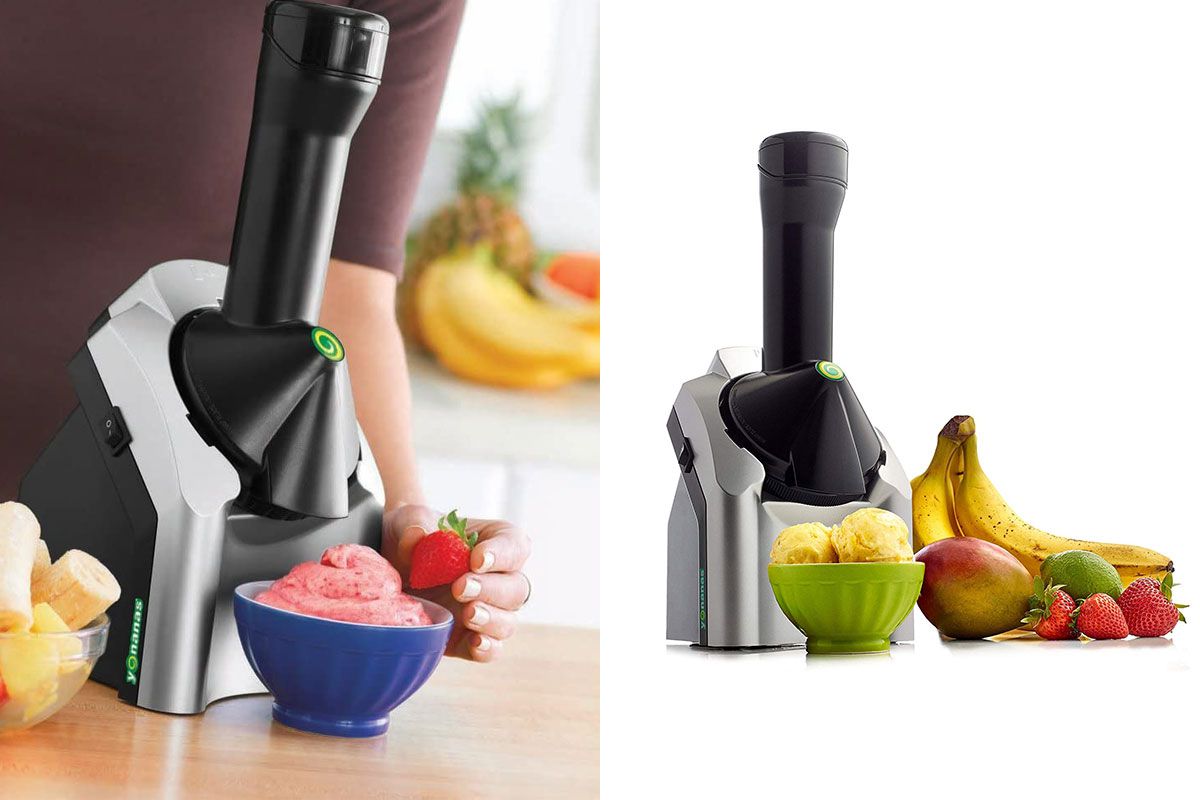 Details about   Portable Ice Cream Maker Machine Sorbets Frozen Yogurt Maker Fruit Soft Serve