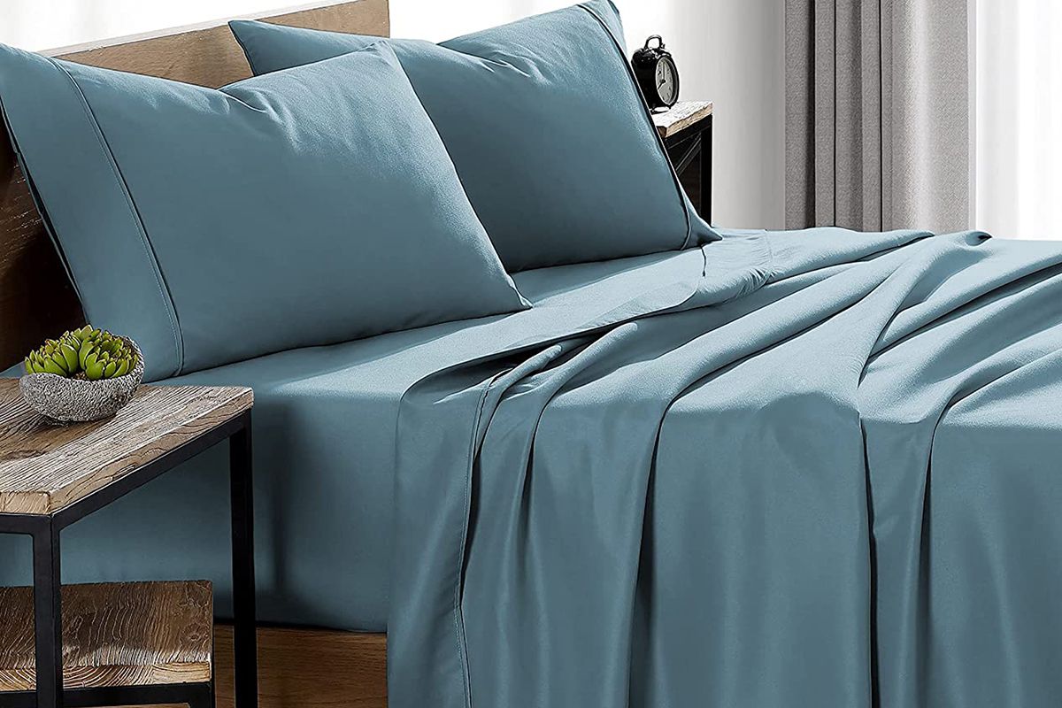 The Bare Home Microfiber Sheets Sets, Extended Twin Bed Sheets