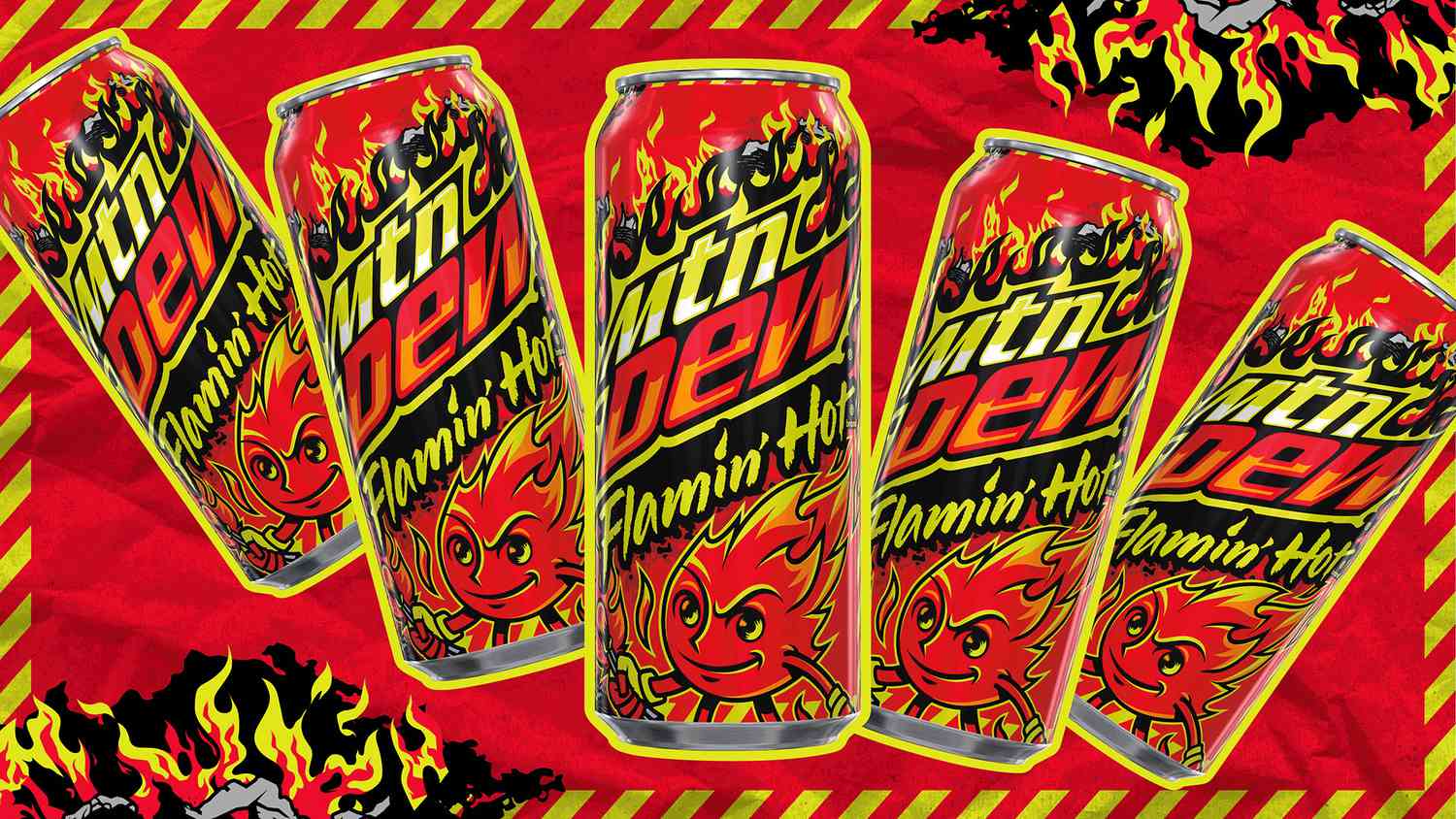 Mountain Dew MTN Flamin Hot Limited Edition 1 Can IN-HAND FAST SHIPPING 