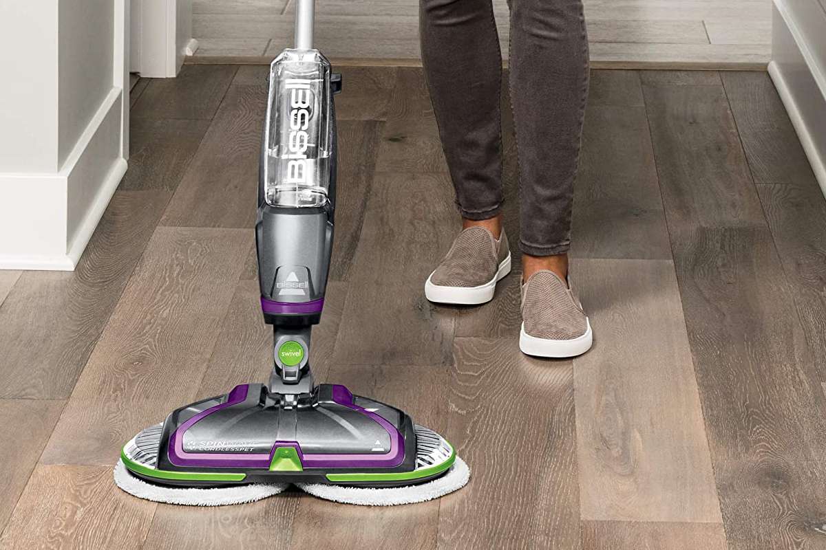 Bis S Spinwave Mop That Cleans Up, Electric Hardwood Floor Cleaner