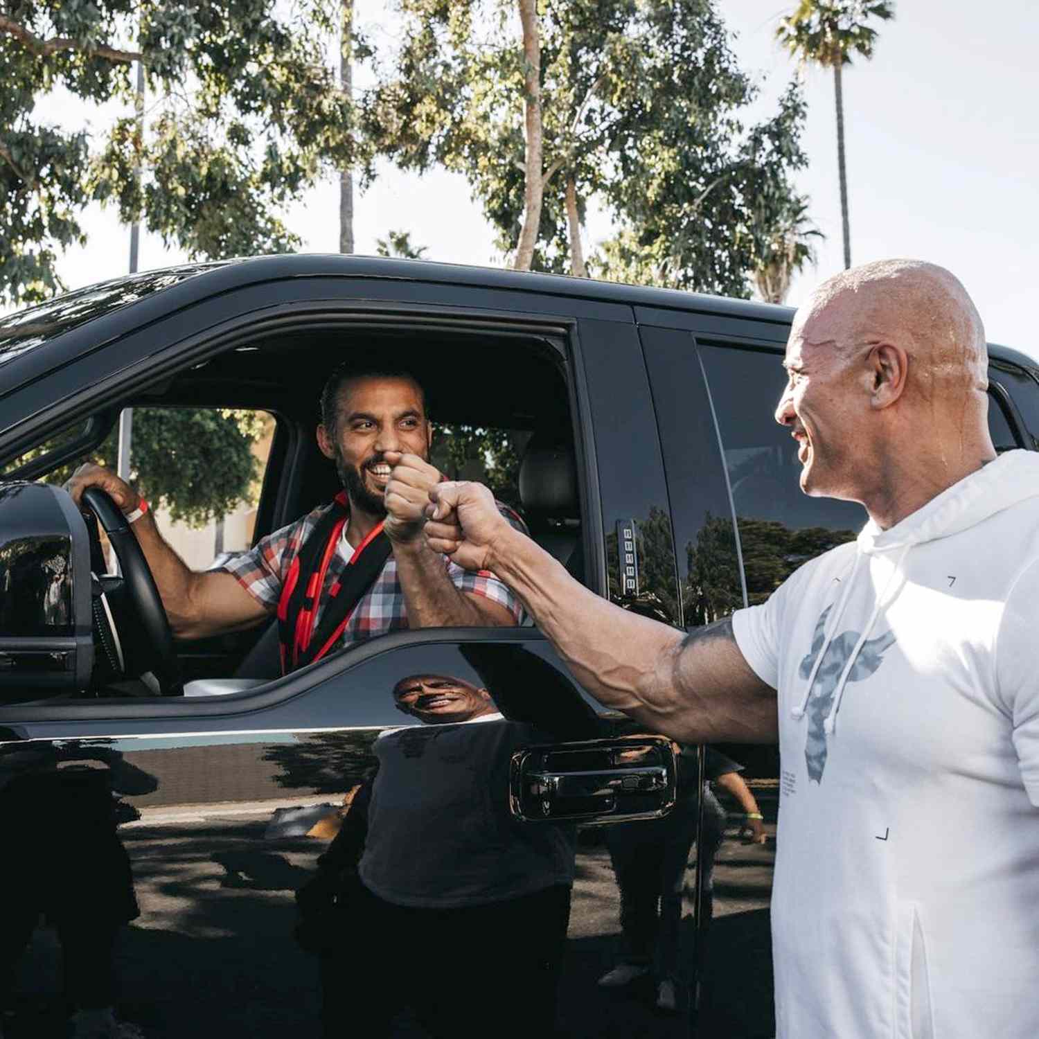 Dwayne Johnson Opens About About Why He Gave His Truck to Navy Vet | PEOPLE.com