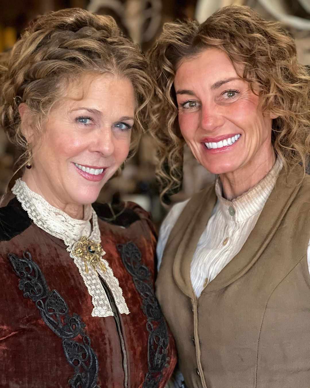 Rita Wilson Shares Behind-the-Scenes Photo from 1883 with Faith ...