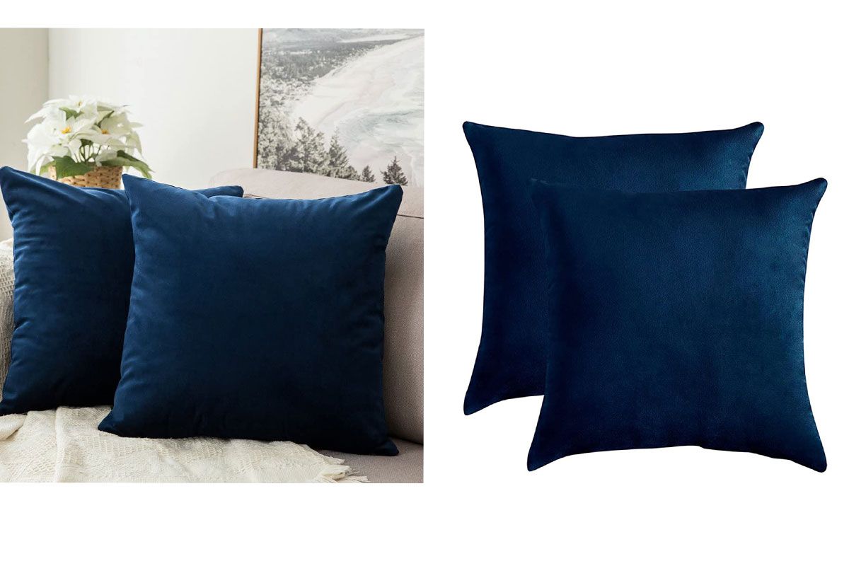 Throw Pillow Velvet Cushion Case Blue Pillow Royal Blue Velvet Pillow Covers Decorative Pillows Luxury Royal Blue Velvet Pillow Cover