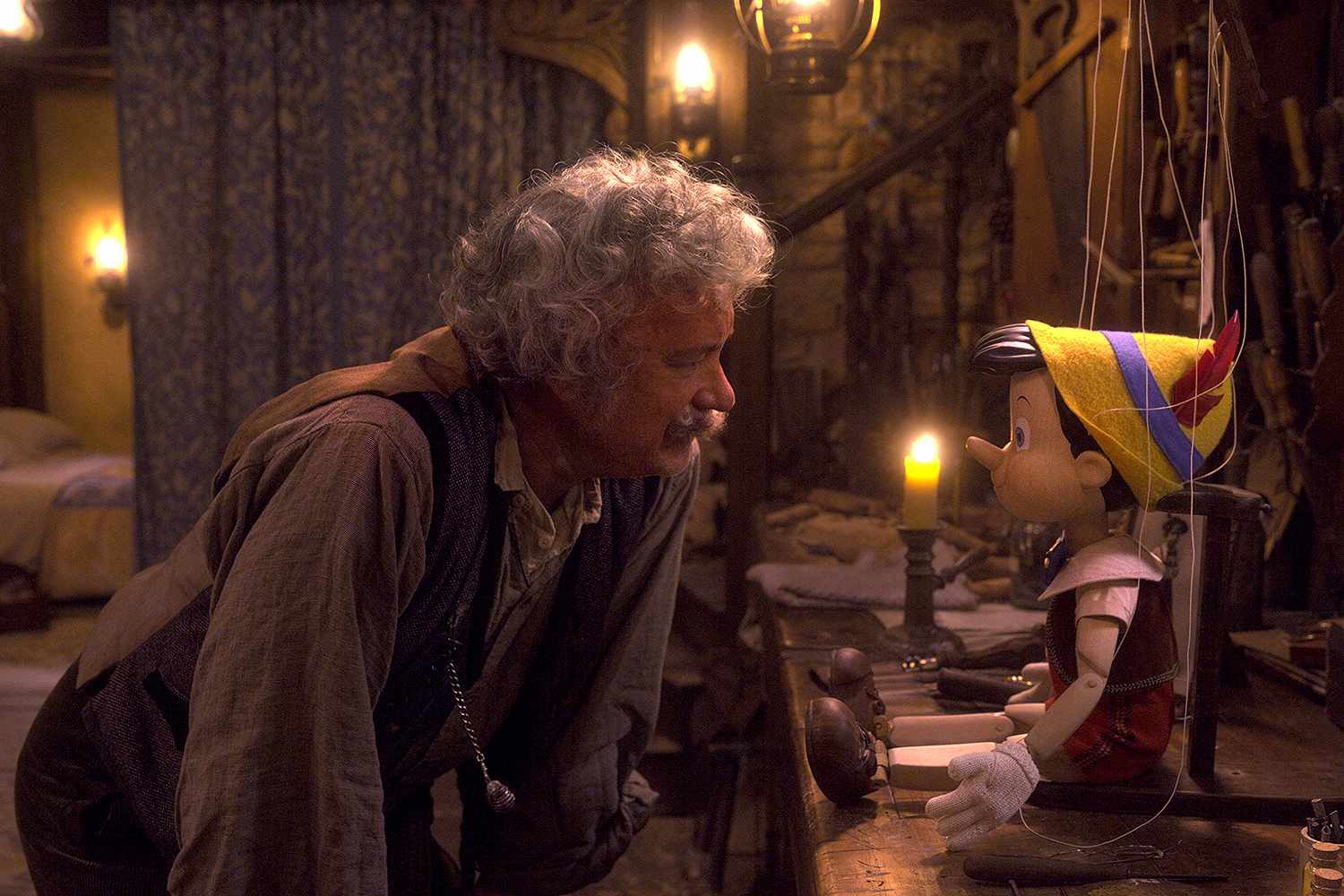 Disney's Live-Action Pinocchio First Look Photo of Tom Hanks | PEOPLE.com