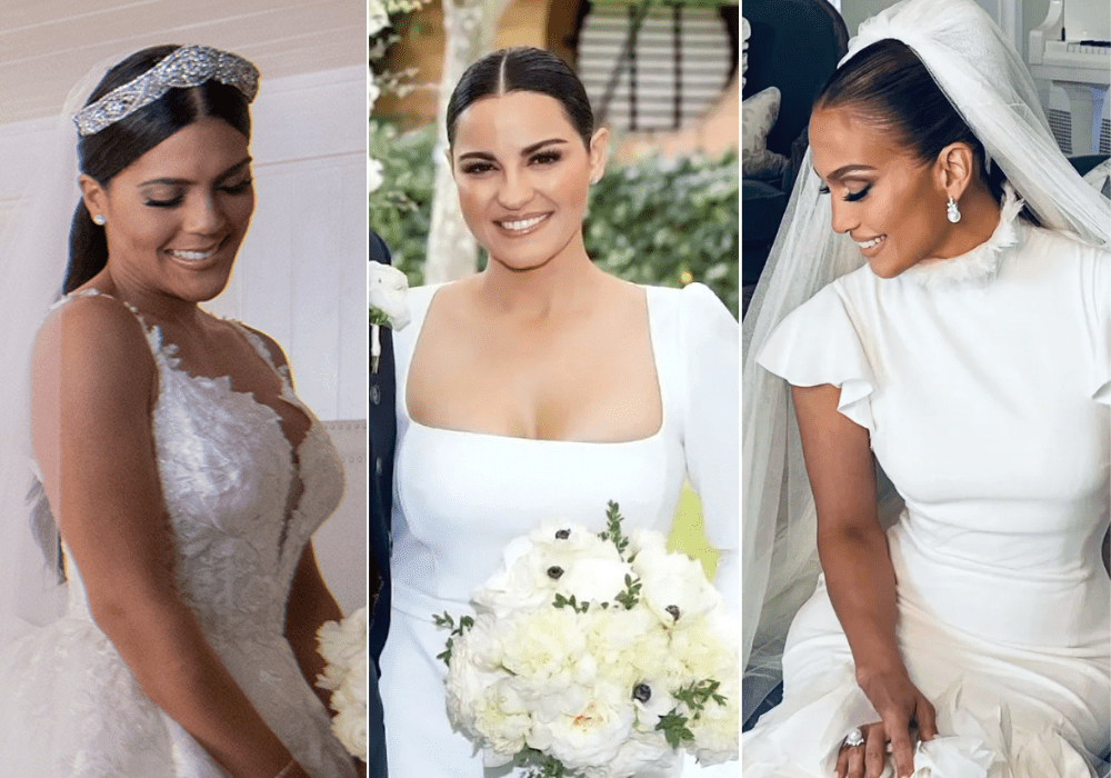 Los vestidos de novia de las famosas que pasaron por el altar en 2022 |  People en Español