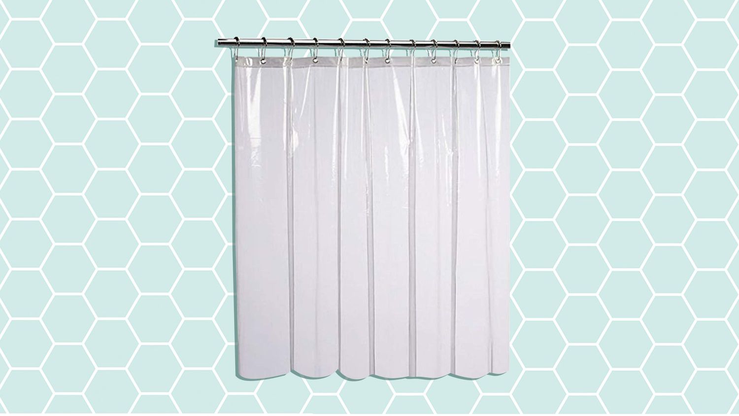 Furlinic Grey Shower Curtain Mould Proof Resistantand Waterproof Washable Polyester Bath Curtains with Weight Tape for Wetroom 35x72 Inch.