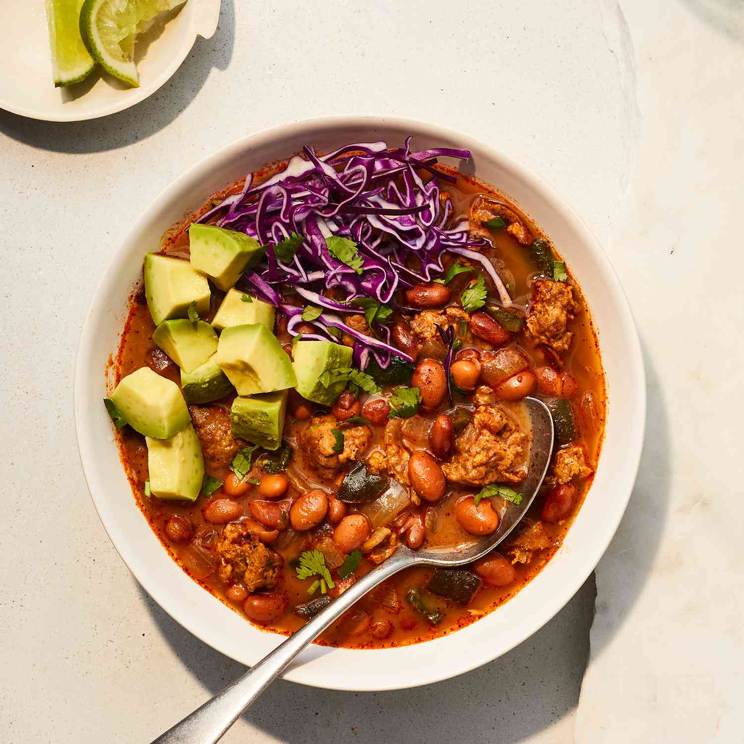 Spicy Chorizo And Pinto Bean Soup Recipe Real Simple