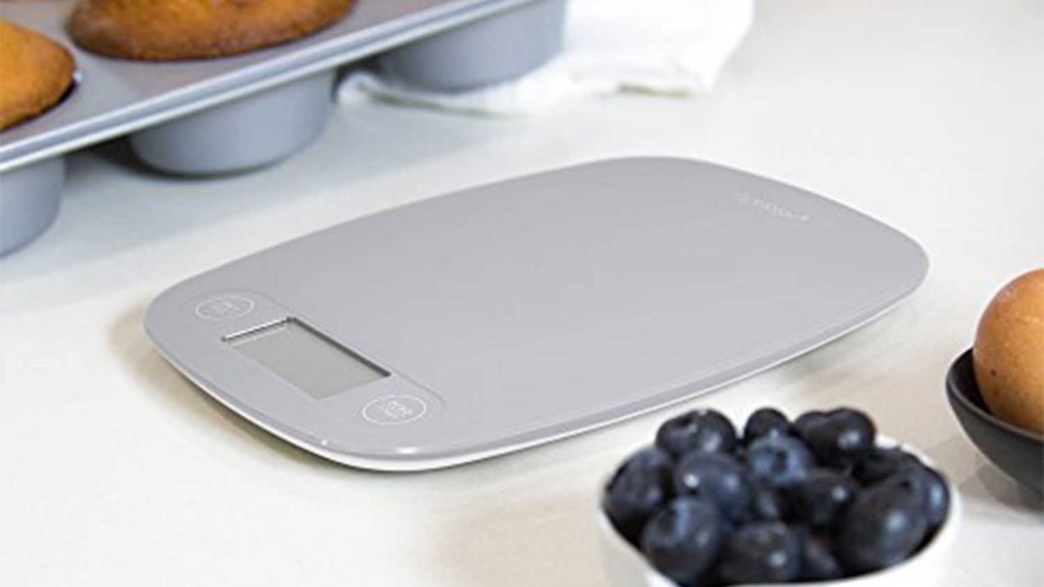 Digital Kitchen Food Scale Ultra Slim Multifunction Easy Clean Large Display 
