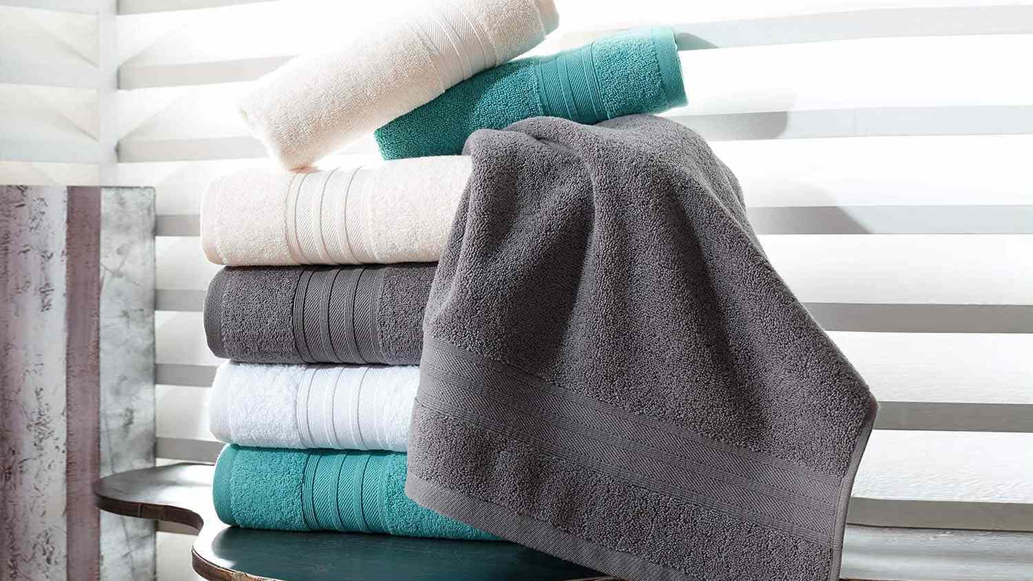 Hotel Quality for Maxim Hammam Linen Grey Washcloth Set Original Turkish Cotton 