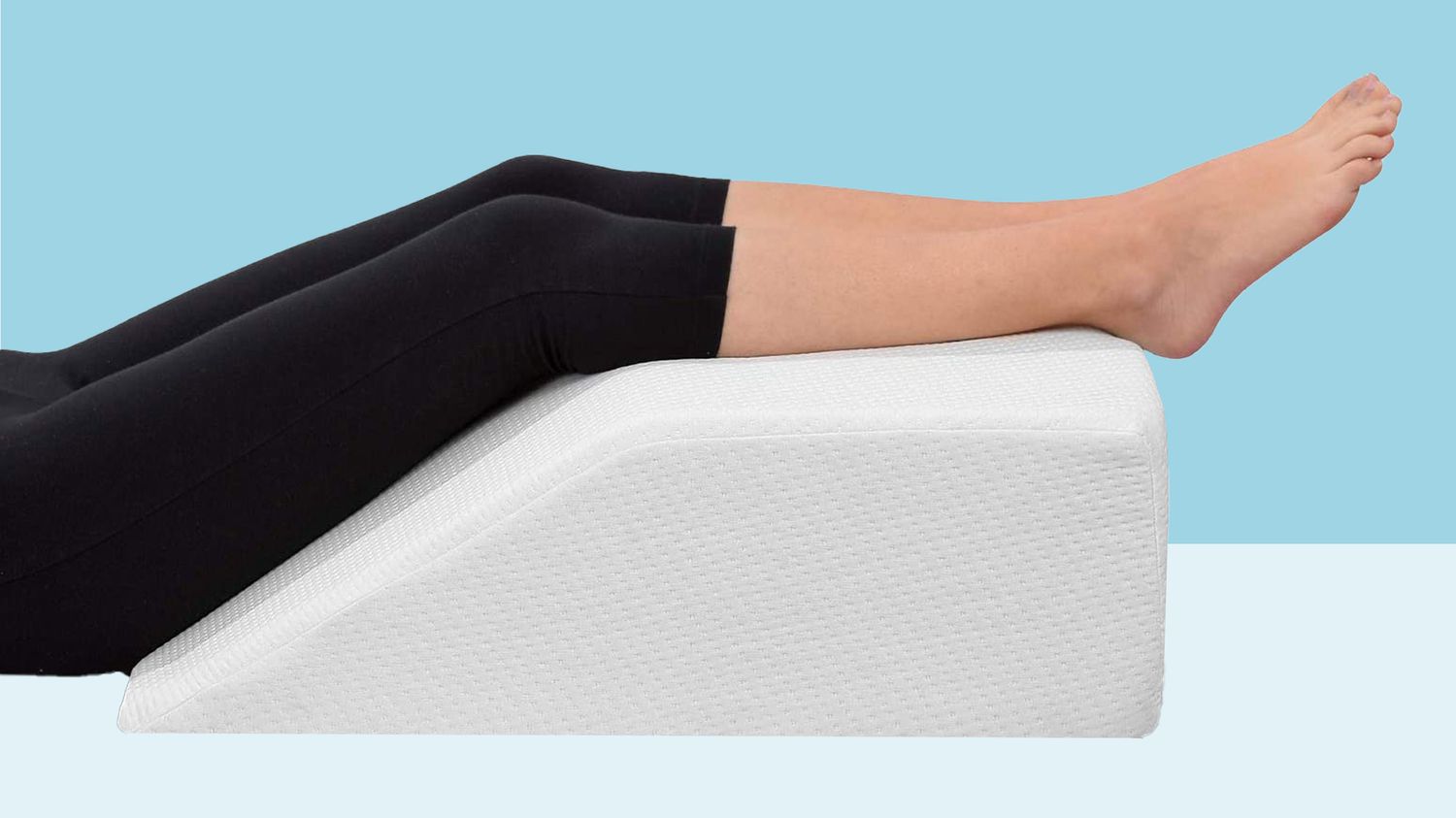 with Memory Foam Top High-Density Leg Rest Elevating Leg Leg Elevation Pillow 