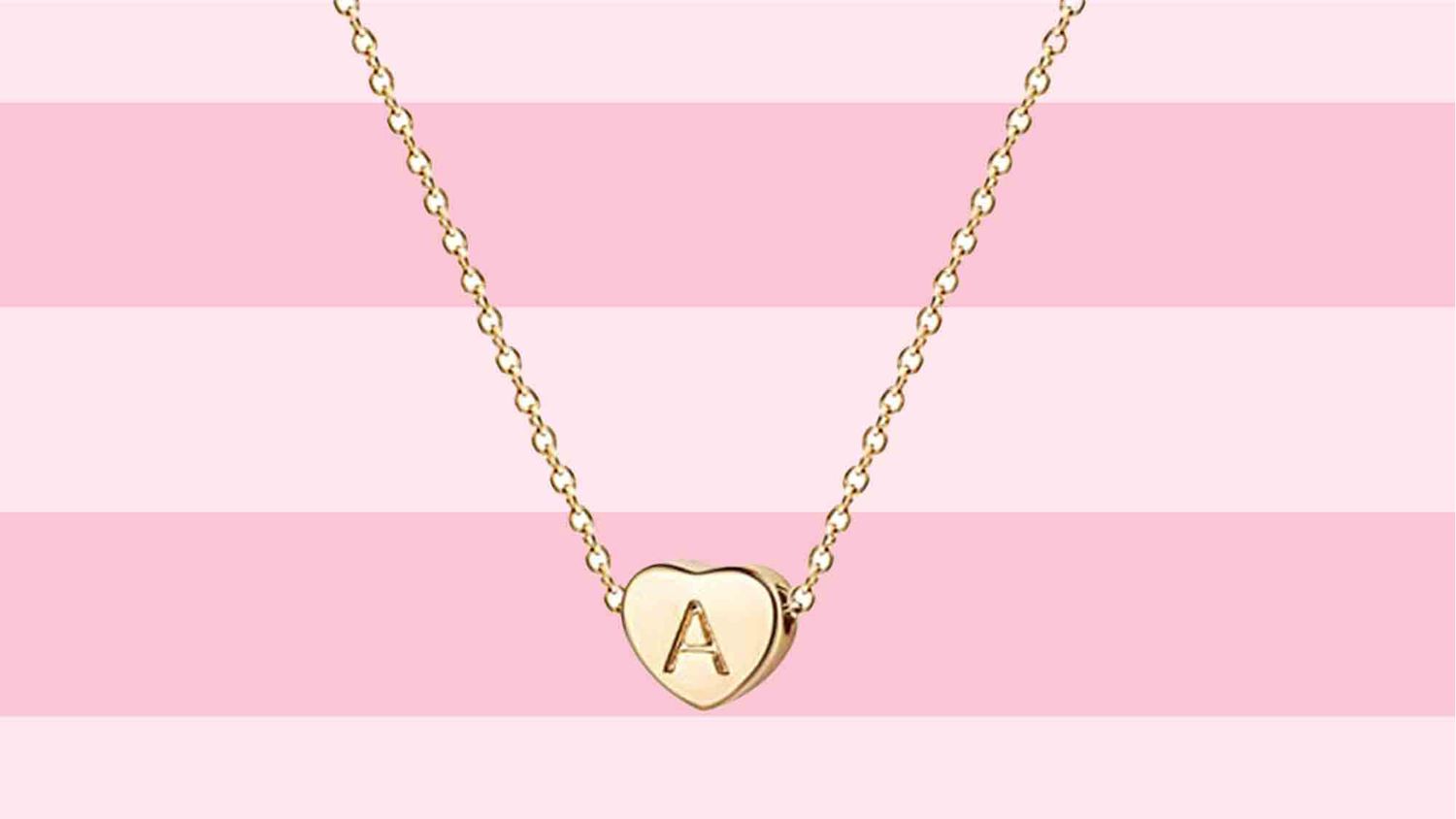 This Simple Initial Heart Necklace Is 