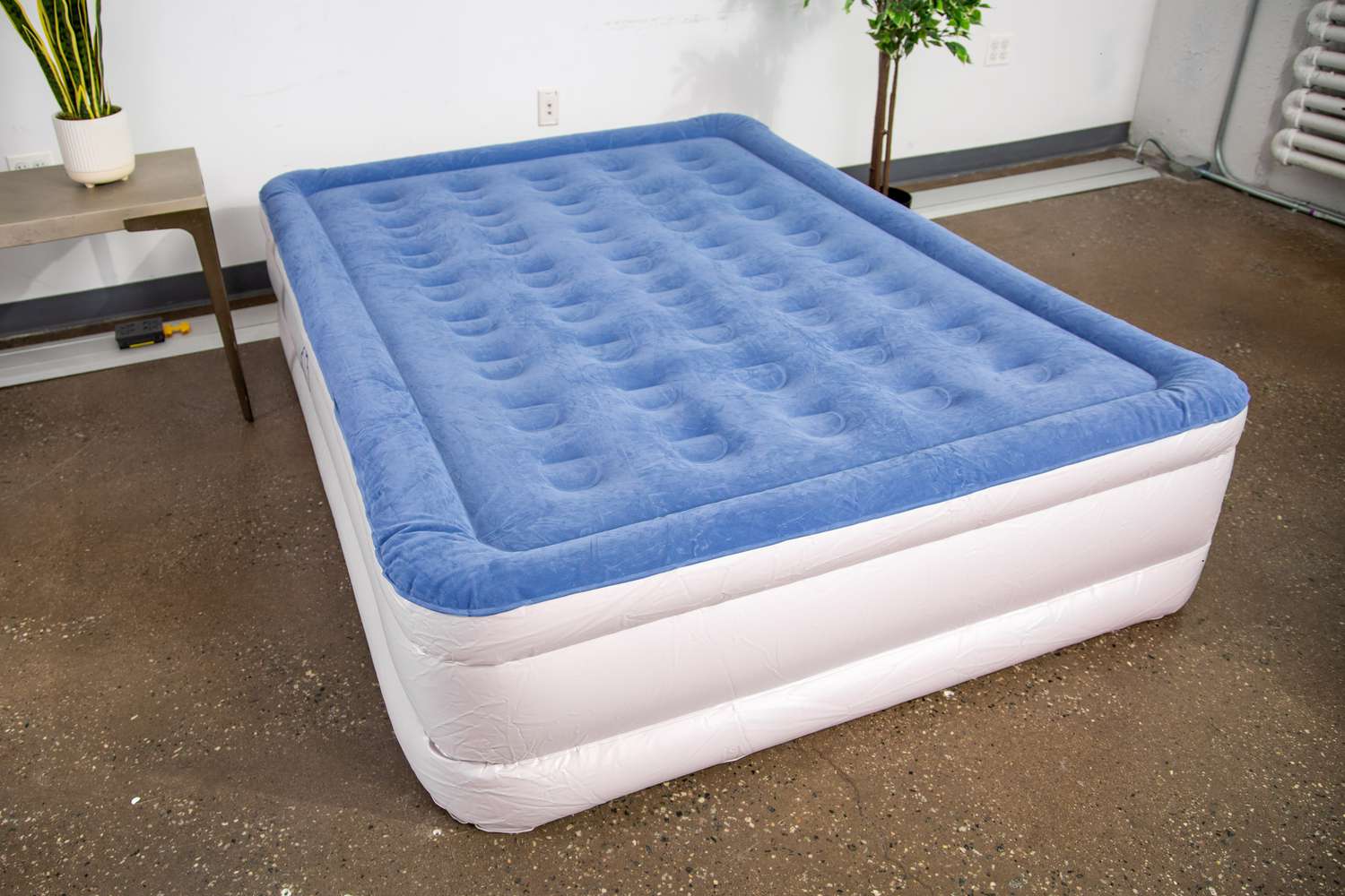 Airbed Mattress Bed Sheet Foam Topper For Air Beds Fit Double Queen W/ Carry Bag 