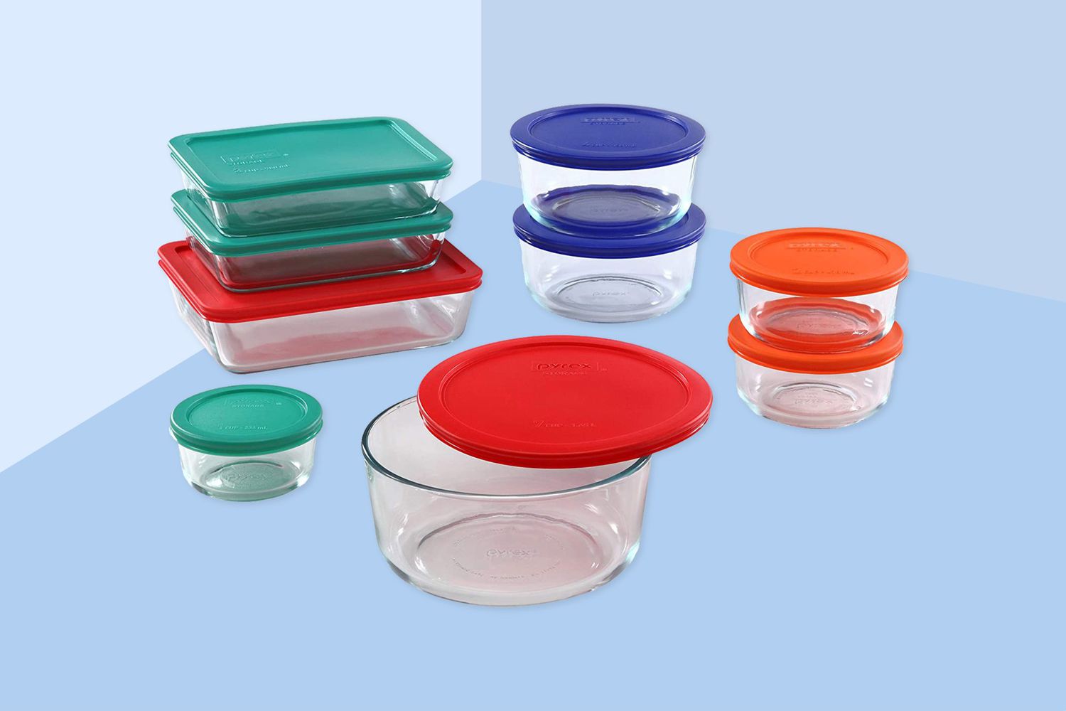 Set of 4 Divided Food Storage Plates with Vented Lids for Easy Reheat 