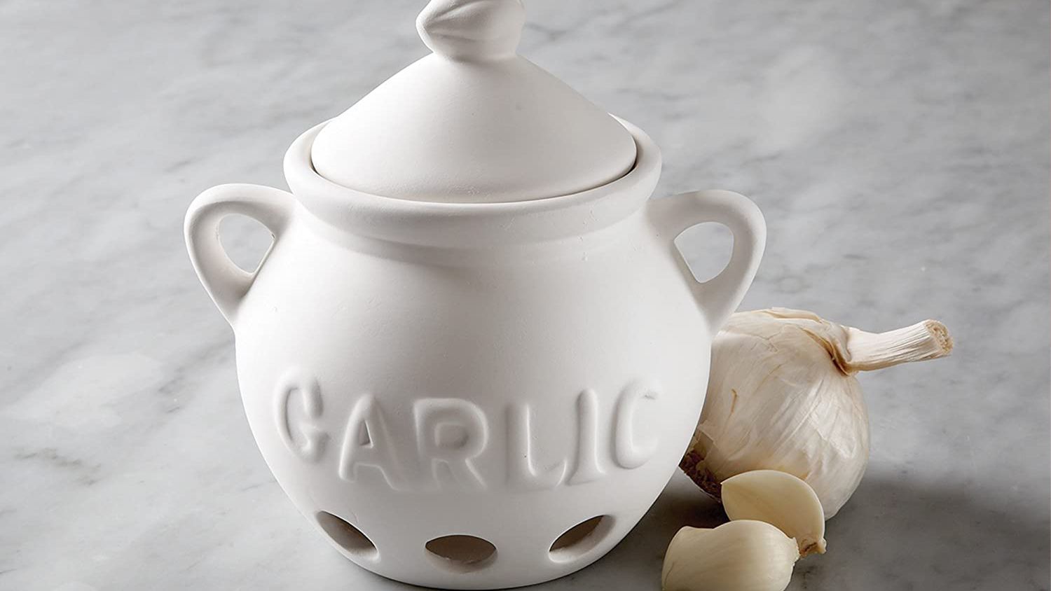 Ceramic Garlic Dish Pottery Garlic Keeper Jar Jar Garlic Pot Ceramic Garlic Keeper Garlic Jar Pottery Garlic holder