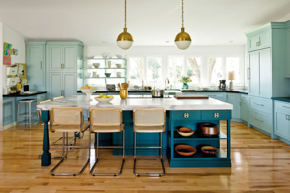 The Best Paint Colors for Kitchen Islands   Southern Living