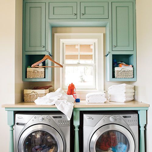 10 Ways To Organize The Laundry Room, Martha Stewart Laundry Room Shelving
