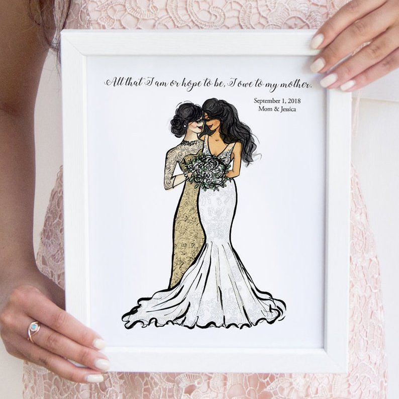 Mother of the bride Unusual wedding thank you personalised gift #8 