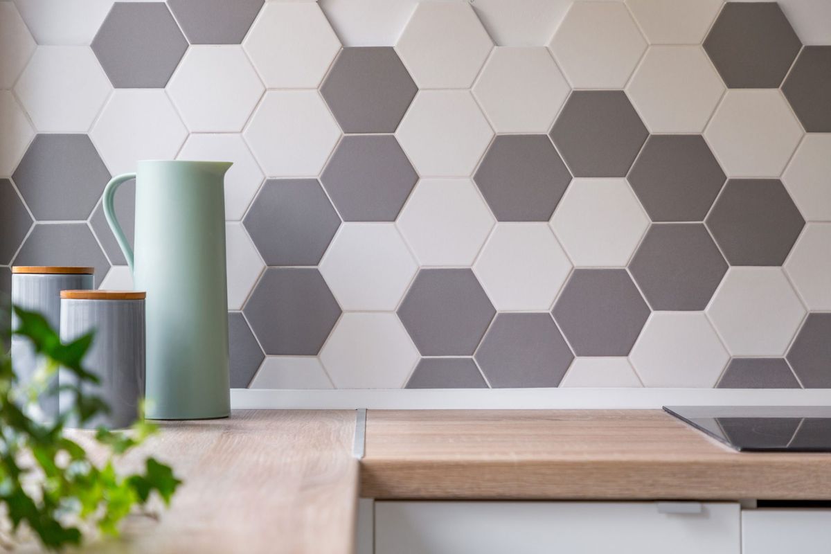 This Modern Tile Trend Has, Small Hexagon Tile