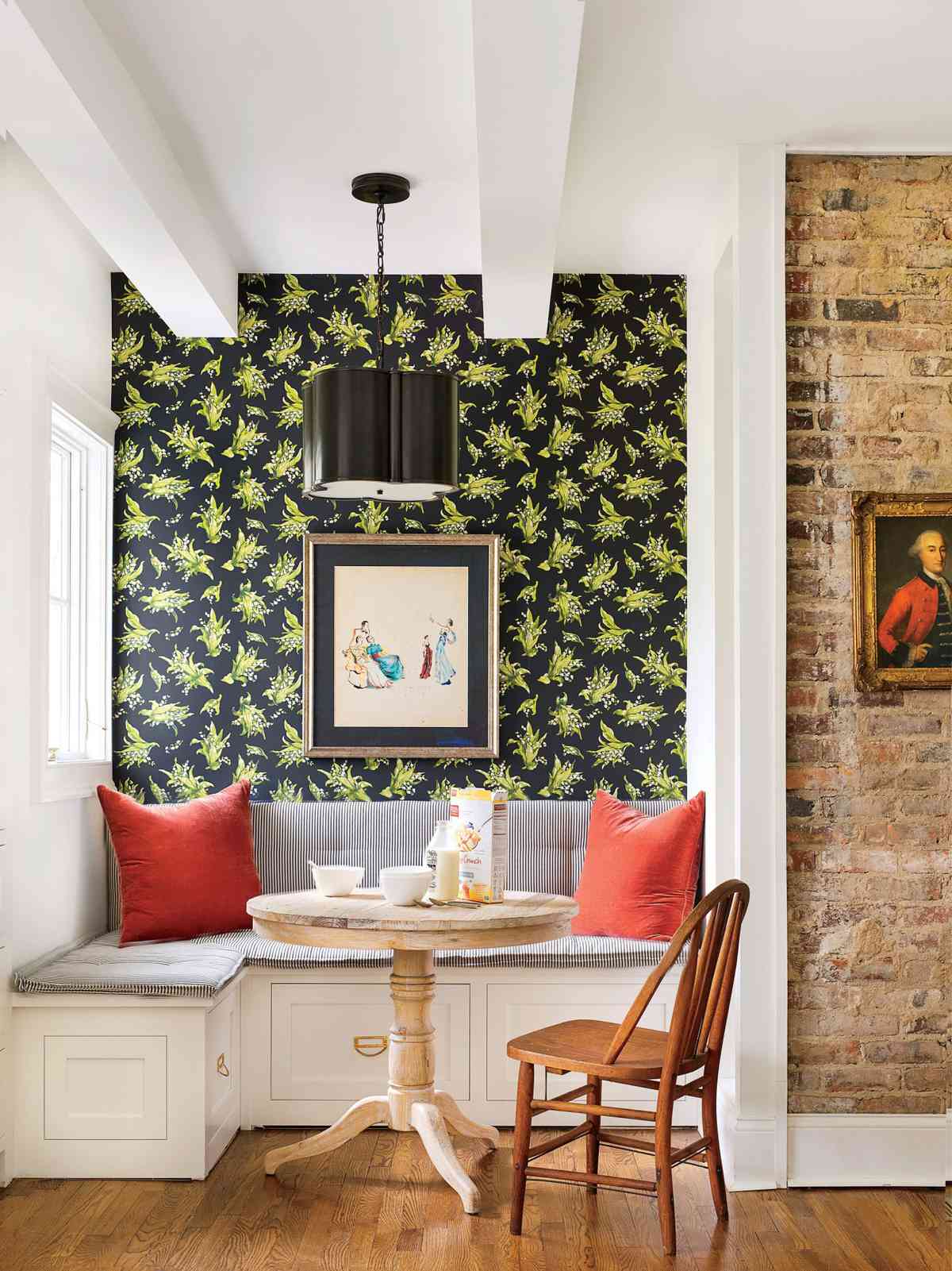 Breakfast Nook Ideas Southern Living,Wall Paint Design Ideas With Tape Grey