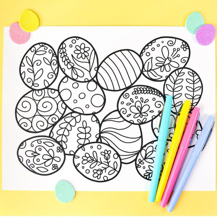 Easter Coloring Pages To Keep Kids Entertained All Day Long Southern Living