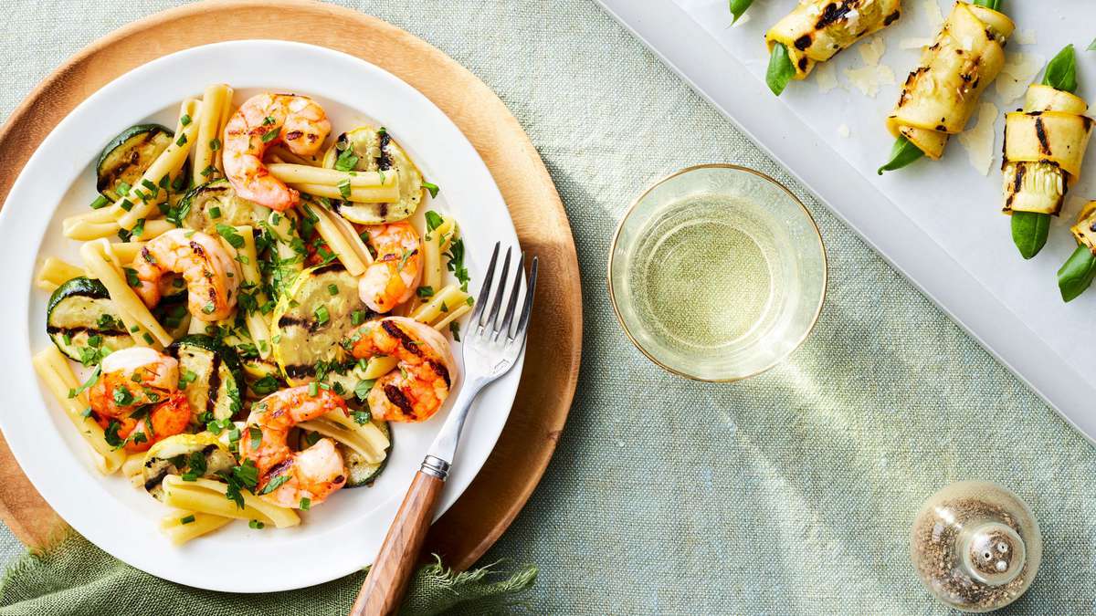 Grilled Shrimp And Squash Pasta Southern Living,Second Year Anniversary Gift Cotton