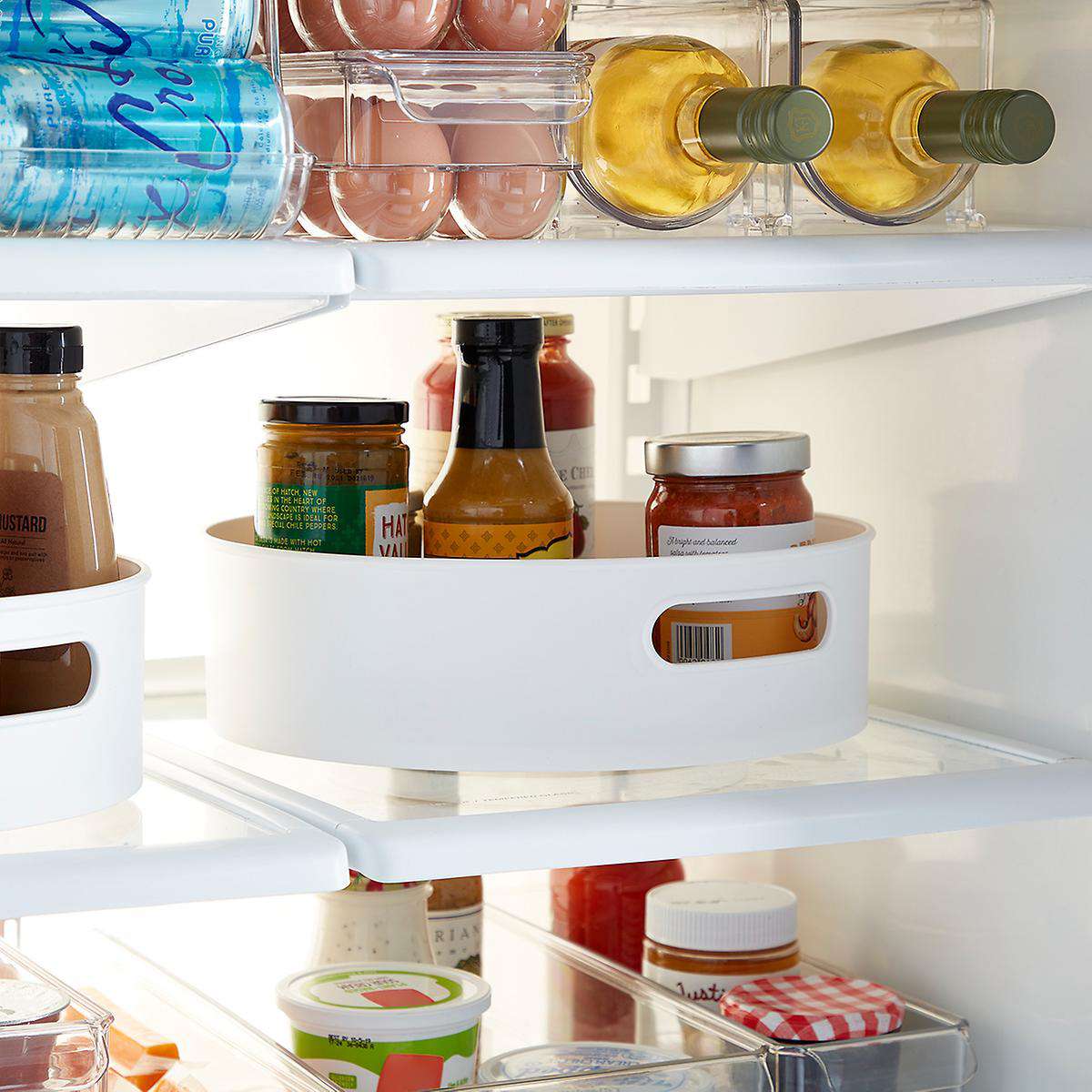 Soda Can Storage Box Kitchen Fridge Drink Bottle Holder Refrigerator Organizer