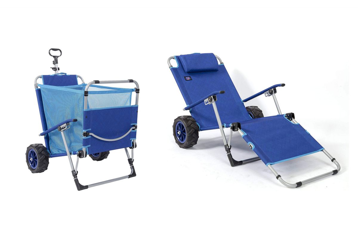 beach chair on wheels the transporter
